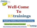 Hadoop training in hyderabad