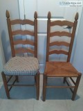 Latter back woven seat - set of four chairs