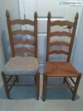 Latter back woven seat - set of four chairs
