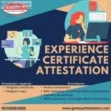 Experience certificate attestation in uae