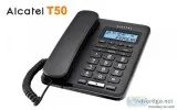 Alcatel T50 Black corded landline phone with caller id and hands