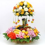 Fruit basket and bouquets | fruit basket arrangements in dubai, 