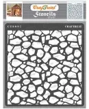 Stone Background Stencil for Wall Decor