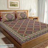 Buy sanganeri print bedsheet at best price