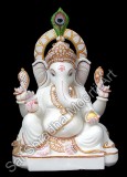 Buy lord ganesha marble idol - customization facility available