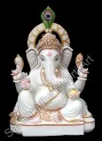 Buy lord ganesha marble idol - customization facility available