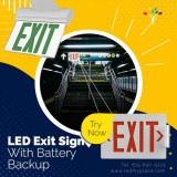 Get LED Exit Sign With Battery Backup