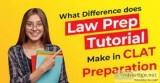 What difference does law prep tutorial make in clat preparation?