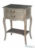 Wash White French Provincial Louis XV Night Stand
