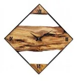 Attractive angular live edge decorative wall clocks at BEST DEAL