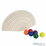 Natural Semi-Circles and Rainbow Balls
