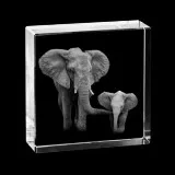 Blue Crystal Personalized 3D Laser Engraved Crystal Gifts
