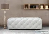 Buy maria modern white eco-leather bench collection online