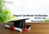 Degree certificate verification at Nearlyjobs