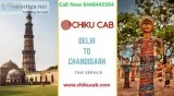 Book a Cab Delhi to Chandigarh at affordable Price