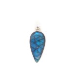 LABRADORITE PEAR PENDANT