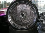 4 22 inch 100 spoke wire wheels and tires
