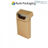 Blank Cigarette Boxes customize ideas at Rush Packaging