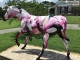 Original Horses on Fire Painted Horse