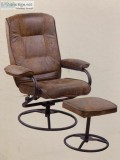 Recliner Swivel Easy Chair with Ottoman
