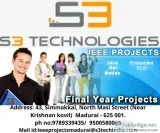 Best ieee project center in madurai