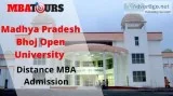 Madhya Pradesh Bhoj Open University Distance MBA Admission