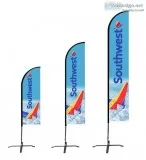 Outdoor exhibit displays in Ontario Flag banner for Sale