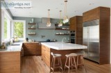 Glowing Walnut Kitchen Cabinets from Us