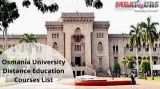 Osmania University Distance Education Courses List