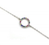 SILVER RAINBOW BRACELET