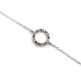 SILVER RAINBOW BRACELET