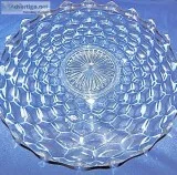 Fostoria American 20 in. - RARE Crystal Forte Plate  Circa 1932-