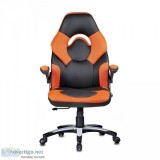 Elegant designer gaming chair in orange color