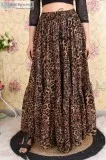 Shop Animal Printed Flared Skirt Online