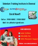 Selenium Training in Chennai and Velachery