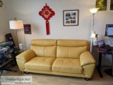 Holborn Genuine Leather 86" Pillow Top Arm Sofa by Orren Ell