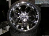 4 24 inch KMC wheels AND TIRES  atlanta (with shipping available