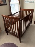 Hardly used baby cradle and mattress