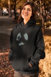 Badfit skull women black hoodie