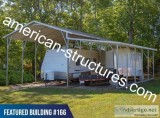 FB166-28X25X118 CARPORT W LEAN