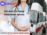 Portable Ventilator Ambulance Service in Varanasi- Medilift