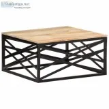 Coffee Table 68x68x35 cm Solid Mango Wood