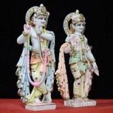 Marble statue Radha Krishna Udaipur