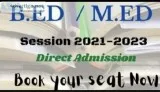 Direct Admission jbt M.ed  B.ed