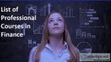 List of Professional Courses in Finance