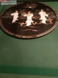 BEAUTIFUL Asian wall art with geisha girls-33 inches across