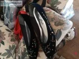 22 Pairs of ladies shoes size 8.5 nearly all new