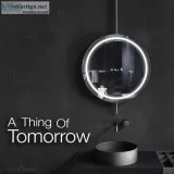 Vanity mirror with lights touch screen