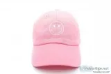 Light Pink Smiley Face Hat