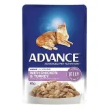 Advance Adult Cat Light Chicken and Turkey in Jelly Wet Food  Di